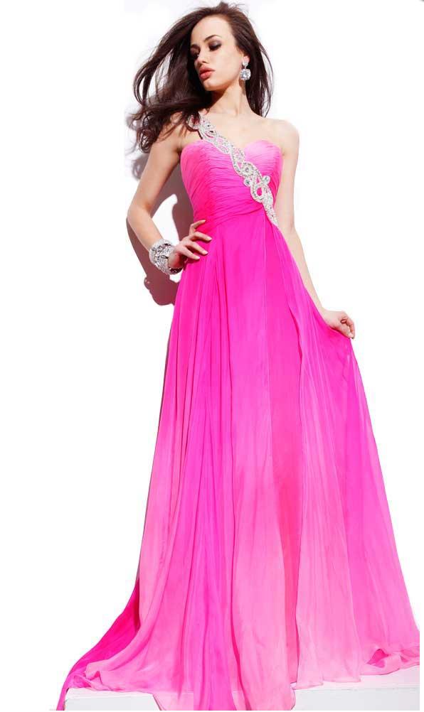 One Shoulder Prom Dress at PERSUN