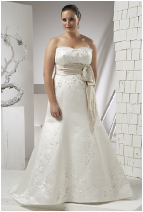 White Plus Size Wedding Dresses