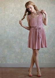 Sweet Pink Bridesmaid Dress