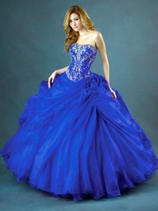 blue prom dress