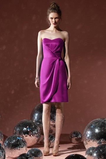 buy discount short purple bridesmaid dresses UK 2015