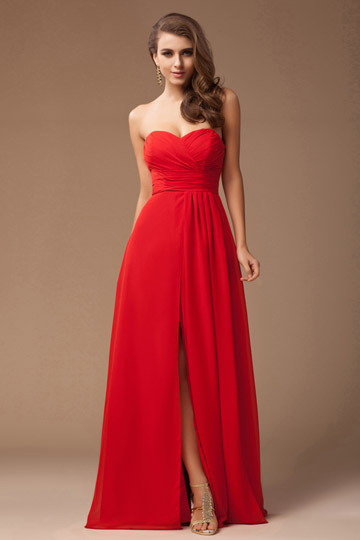 buy discount sweetheart red evening dresses Online