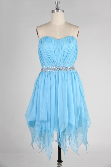 Buy discount beaded blue evening dresses online