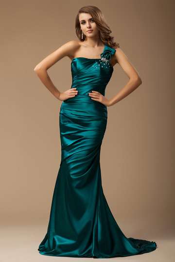 Buy discount one shoulder evening dresses online