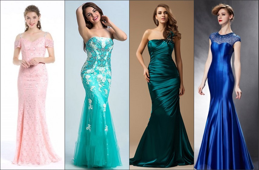 Mermaid Sweetheart Strapless Long Prom Dress