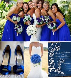 royal blue wedding tone