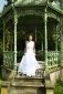 A line Strapless Chapel Train Wedding Dress