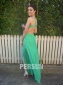 Spaghetti Strap Sweetheart Slit Prom / Evening Dress