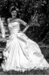 A line Sweetheart Beige Taffeta Wedding Dress with Pick Up Skirt