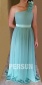 Gorgeous Ruffle One Shoulder Chiffon Long A Line Bridesmaid Dress